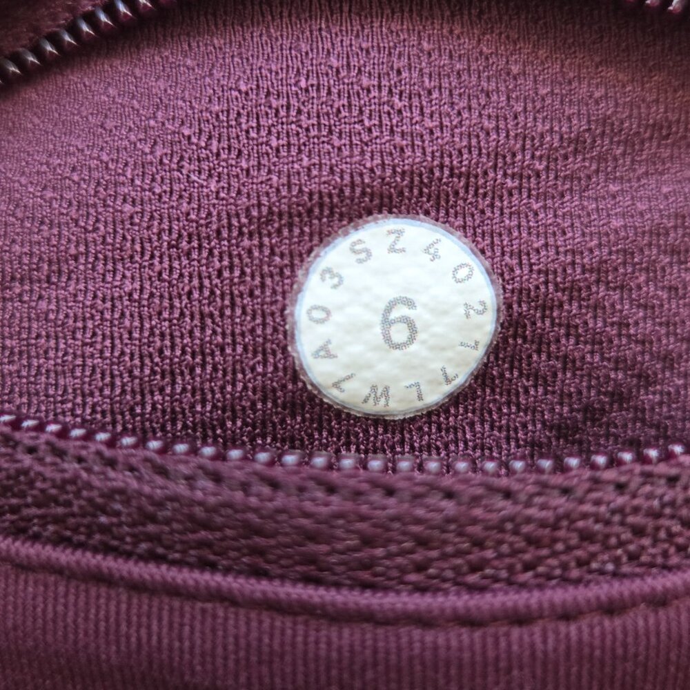Lululemon Run Times Shorts Women's Size 6 Dark Adobe Burgundy Red 4" Running Gym - Picture 12 of 16